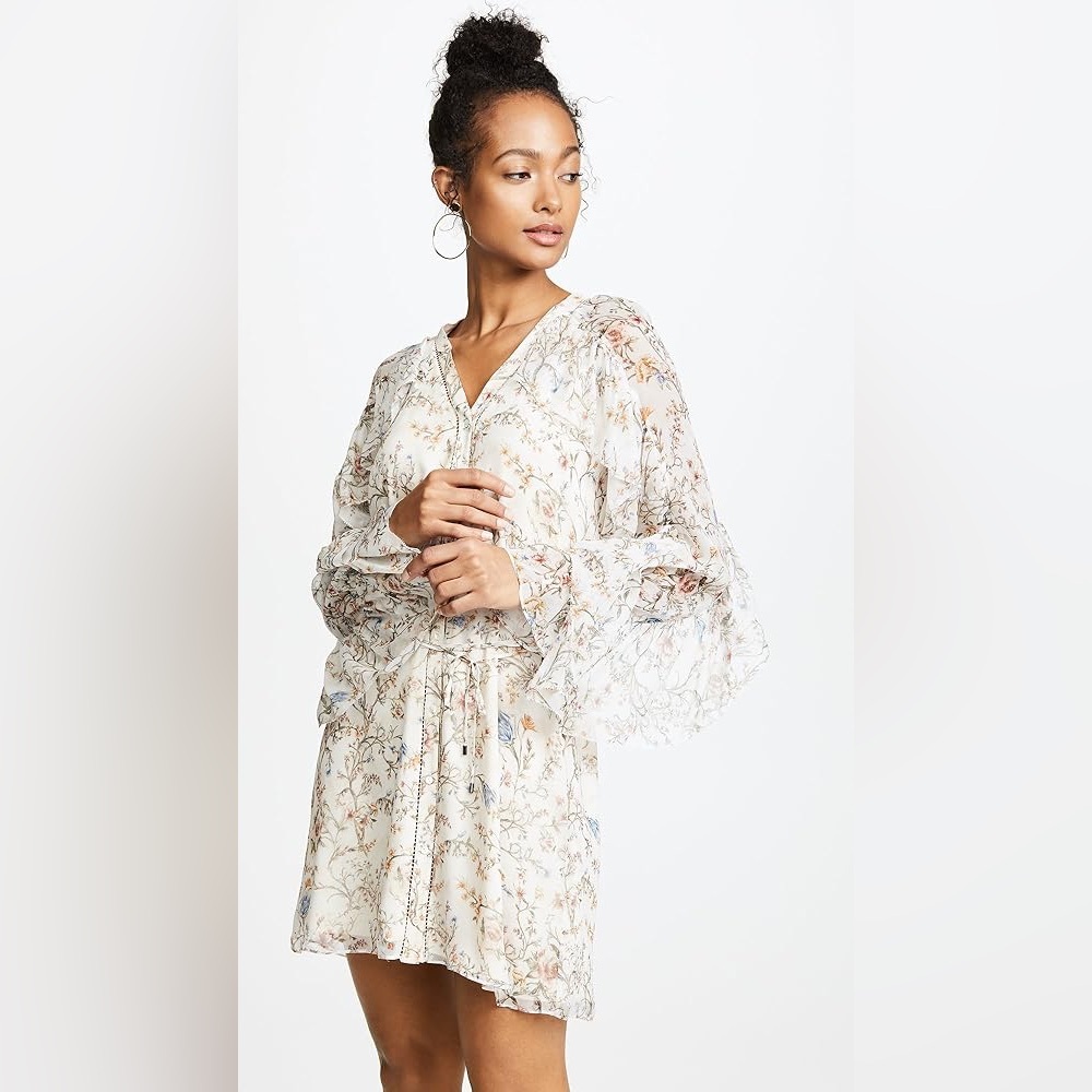 Haute Hippie romani ruffle dress size 6